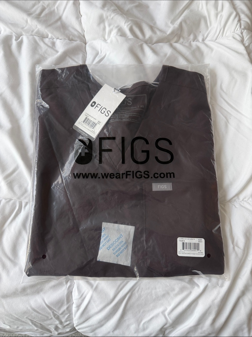 FIGS Espresso Catarina Scrub Top